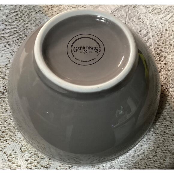 Lot of 3 Godinger Gatherings Gray Cereal Bowls 6” - Picture 9 of 9